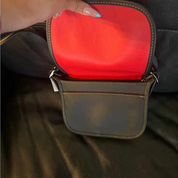 Coach x Disney Mickey Black Leather Crossbody Bag with Ear Details - Picture 5 of 9